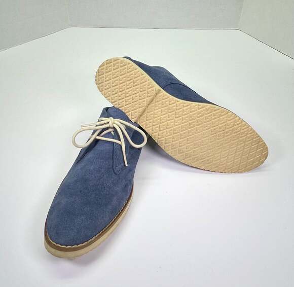 Walk Over Buks Blue Suede Oxford Shoes, Men\'s Size 8 — Classic Heritage Style main image 12